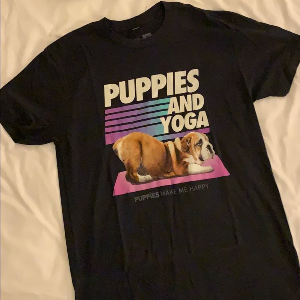 Puppies and Yoga Tee